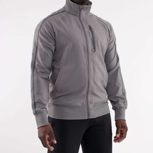 Lululemon Athletica Gray Bomber Jacket with Athletic Cut